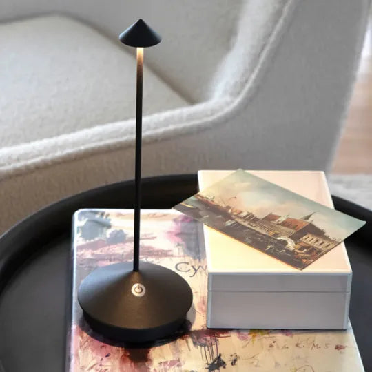 Salume - Lampe de Table LED Minimaliste | Éclairage Sans Fil, Étanche et Dimmable