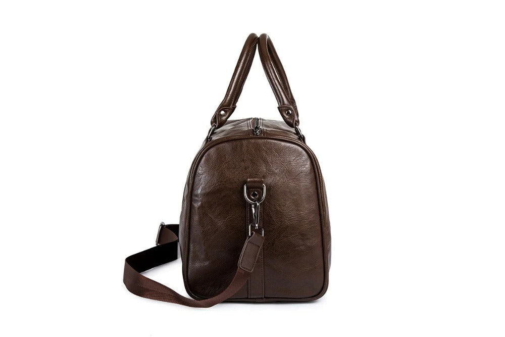 Stylish Leather Men's Bag - Idéal pour les Longs Voyages