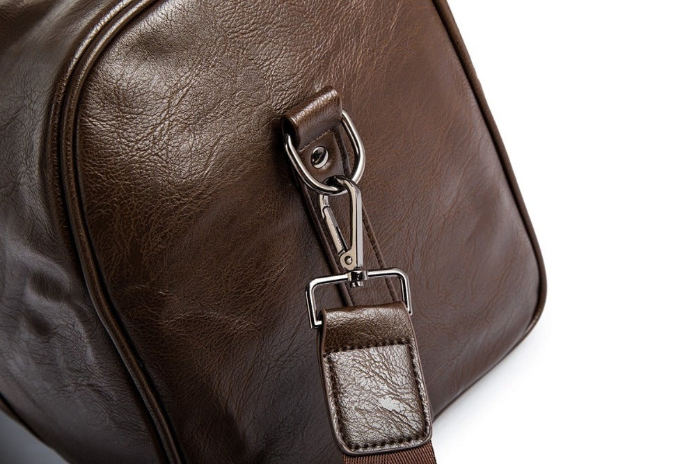 Stylish Leather Men's Bag - Idéal pour les Longs Voyages