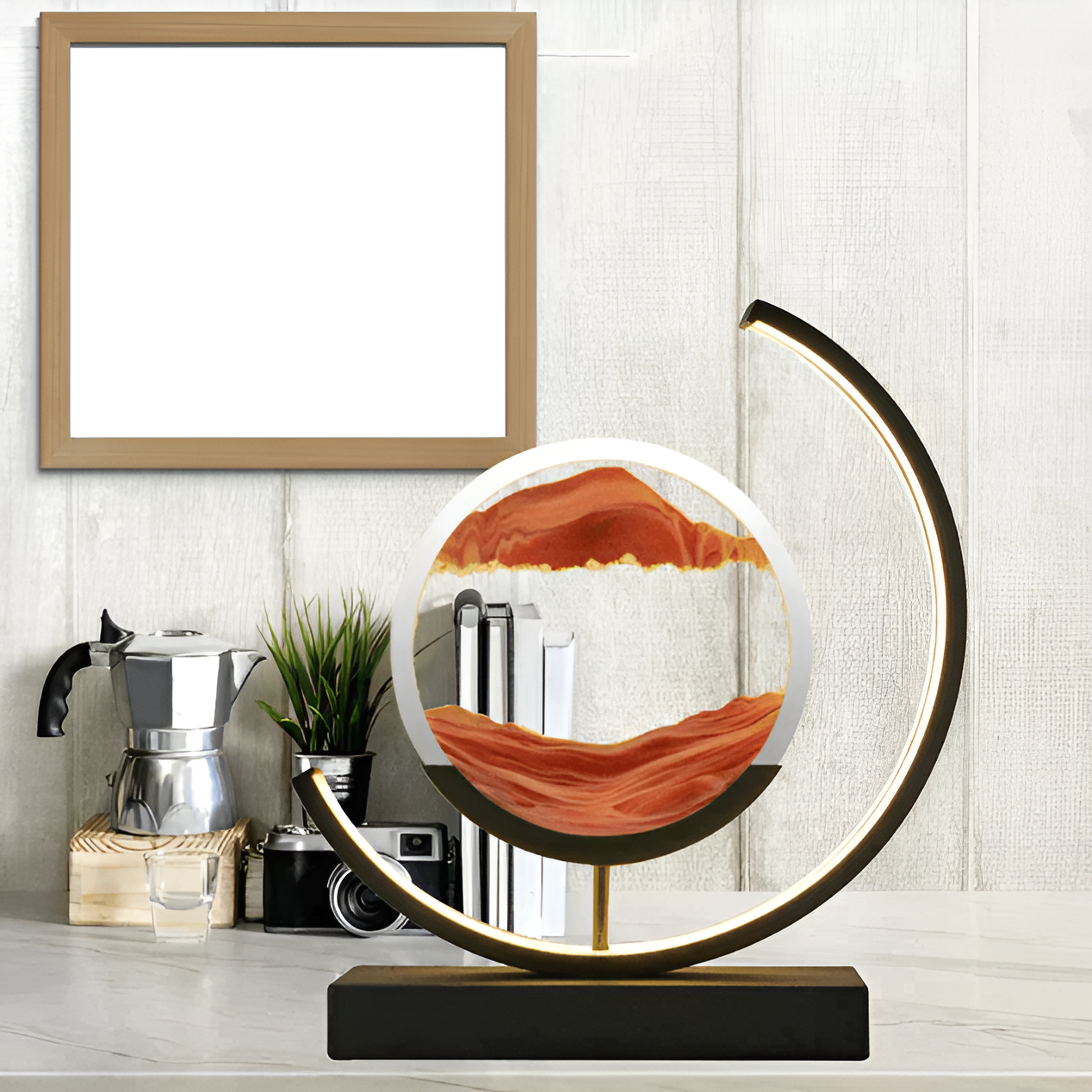 LumiNature - Lampe Décorative LED avec Télécommande & Contrôle App - Dimmable avec 3 Couleurs de Lumière