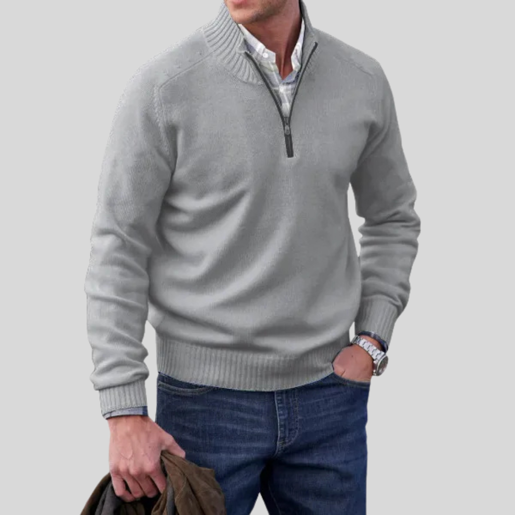 Pull à fermeture éclair pour homme