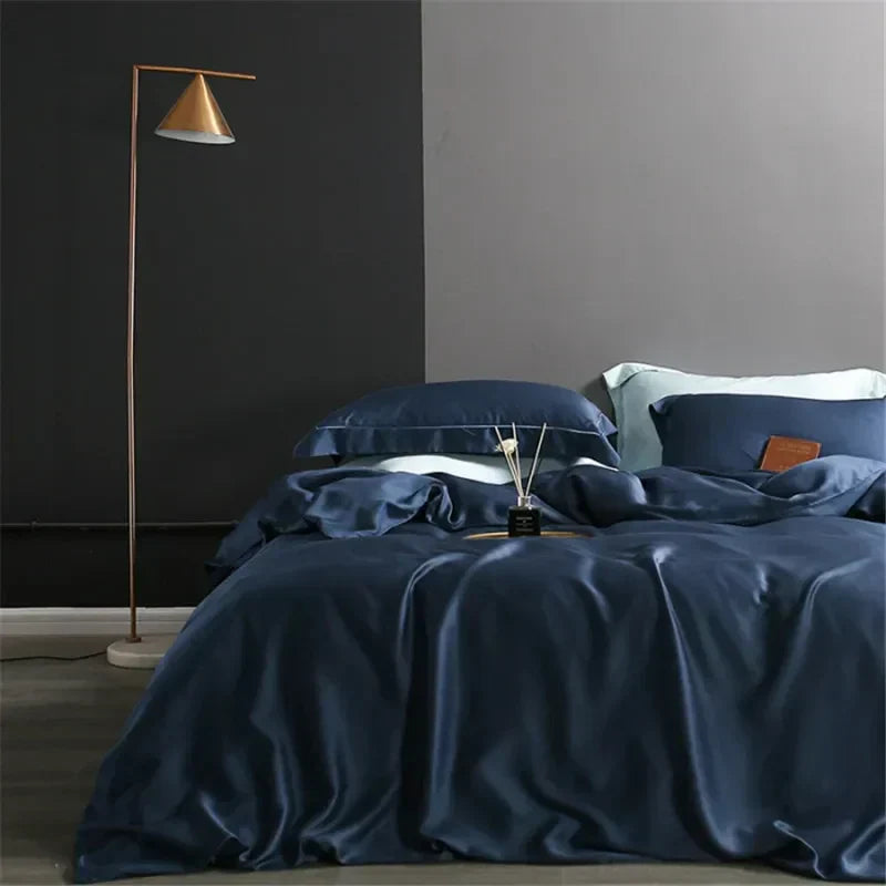Ornamy - Housse de Couette en Coton Doux pour un Confort Optimal