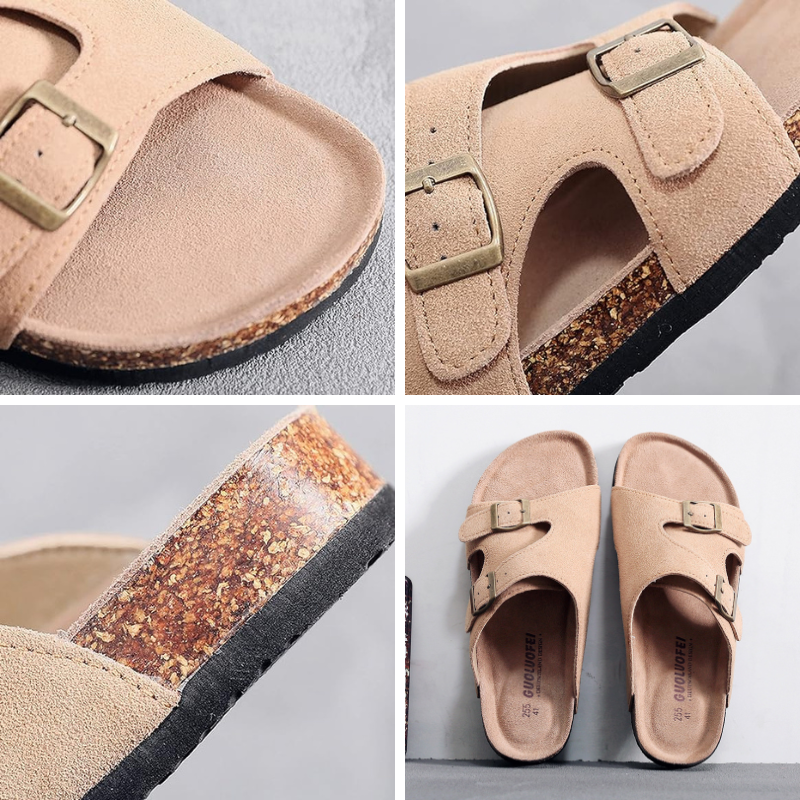 ConfortStyle - Sandales en cuir pour hommes, confort ultime et style moderne