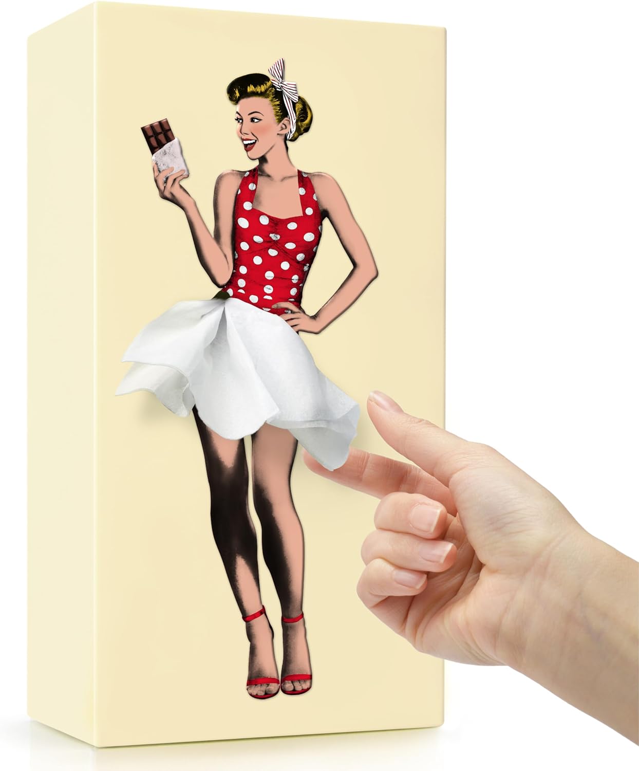 TissuChic - Distributeur de Mouchoirs Vintage avec Effet Flottant Amusant