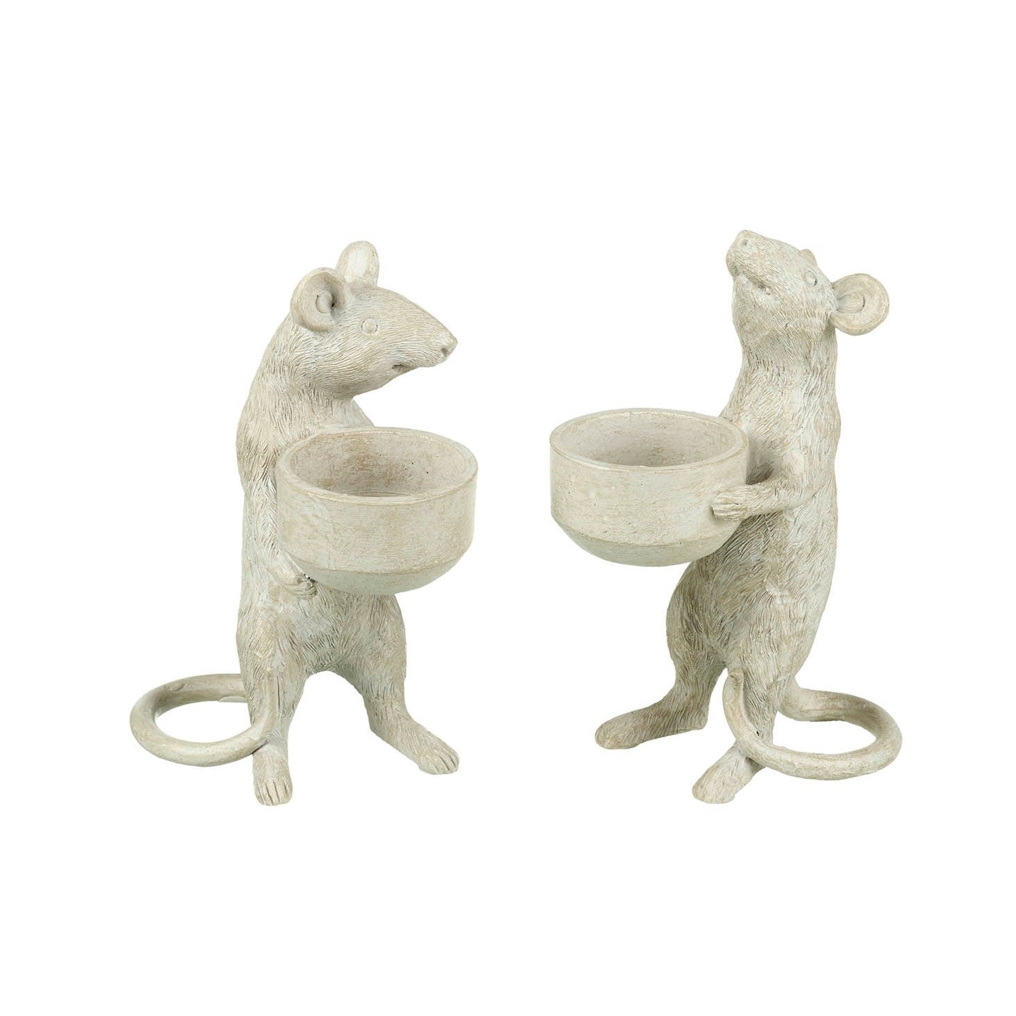 MimiChic - Porte-bougies de Souris Mignonnes en Résine Écologique