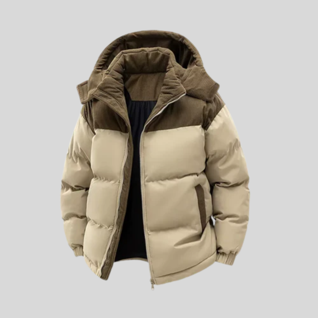Veste d’Hiver Isolée avec Capuche pour Homme