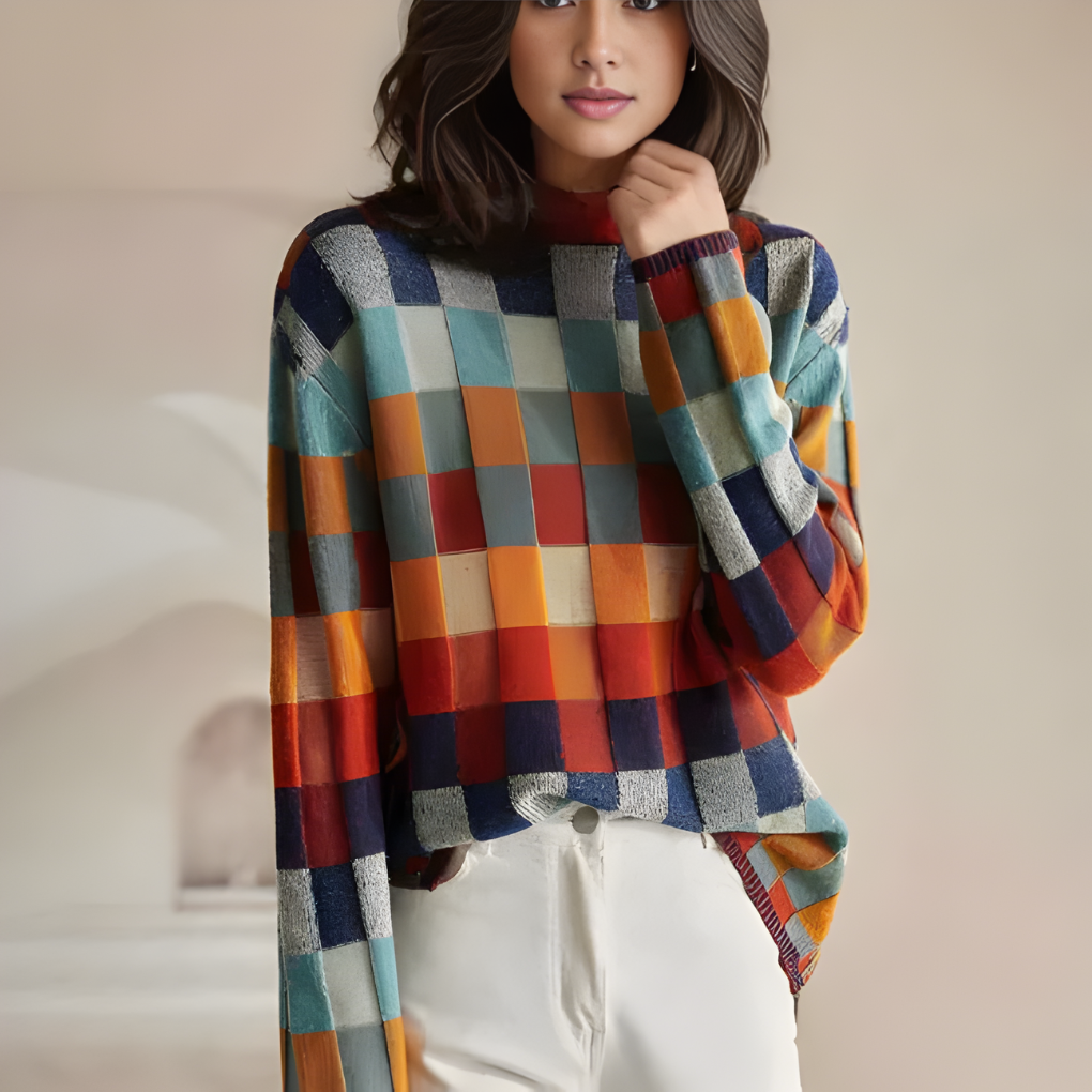 Pull à col montant pour femme