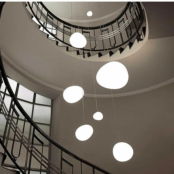 LumièreZen - Suspension en Verre Soufflé pour Une Ambiance Douce