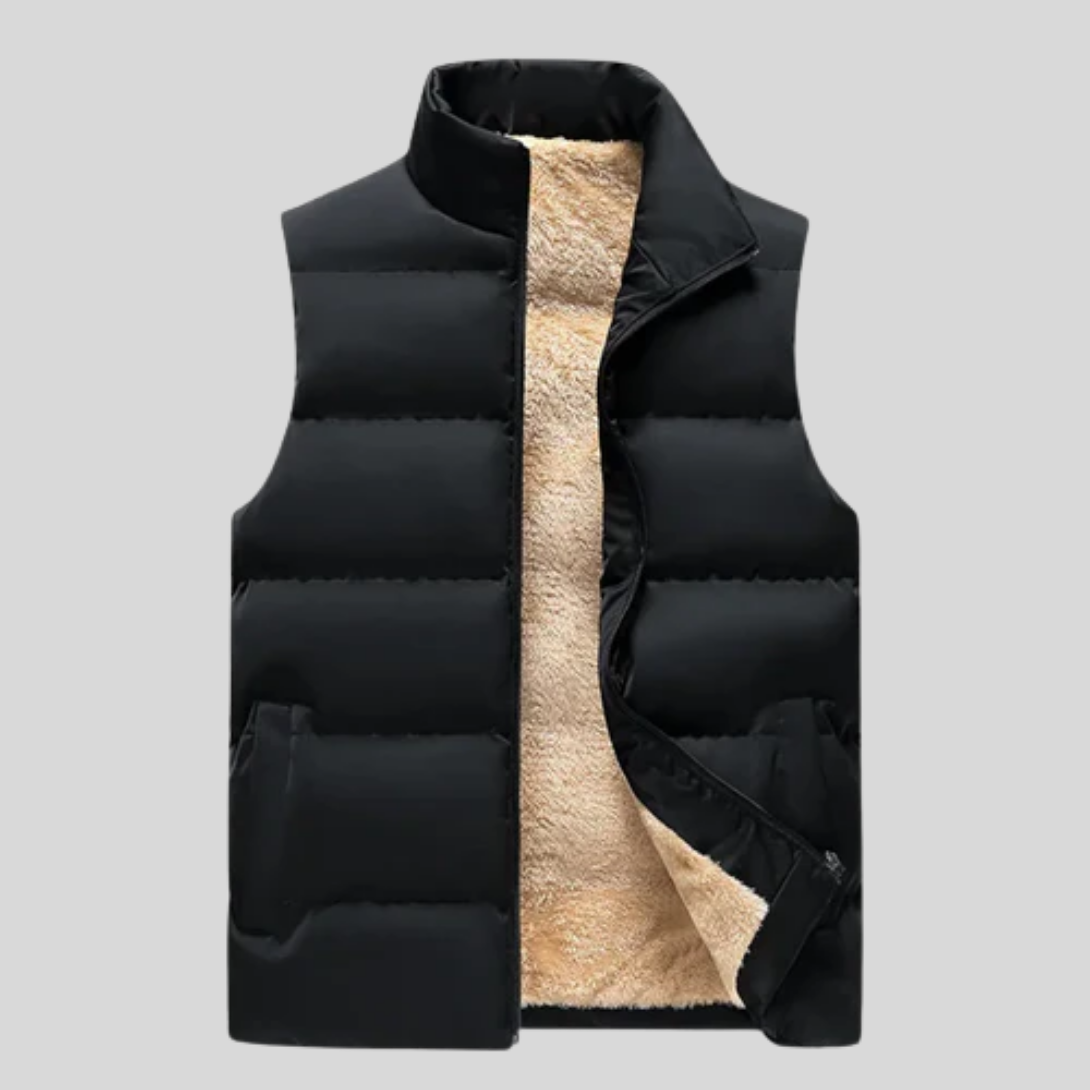 Gilet d’Hiver pour Homme en Mélange de Laine