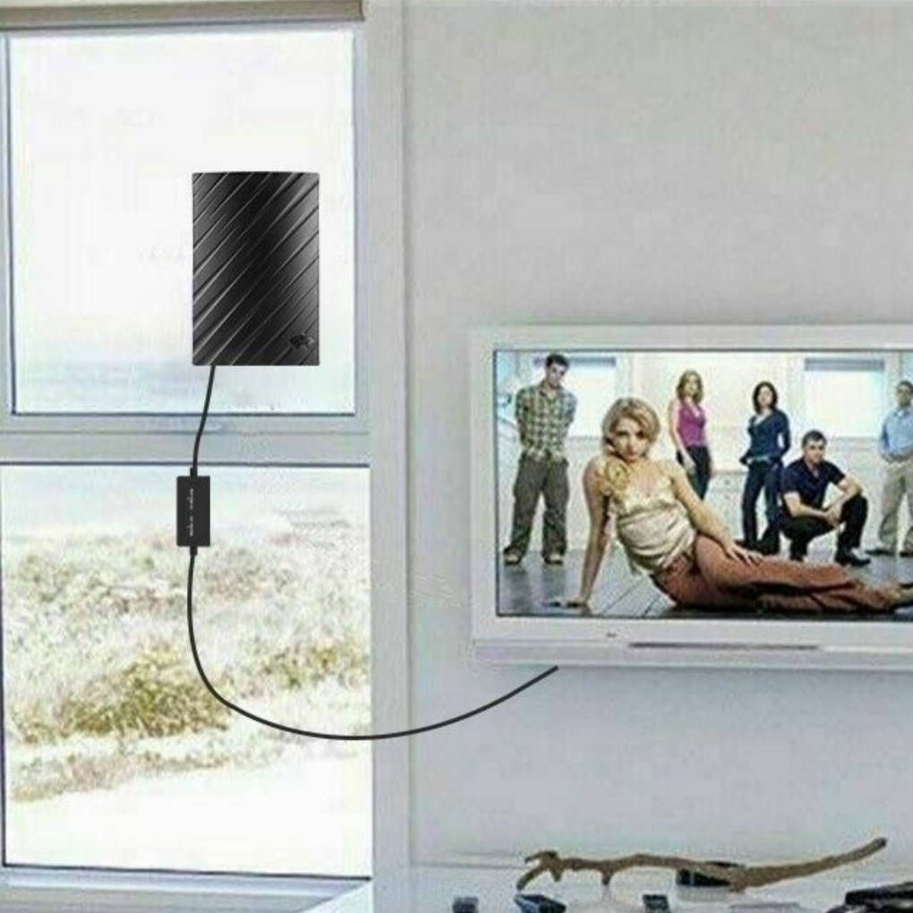 Digitale HDTV-4K-Innenantenne mit großer Reichweite