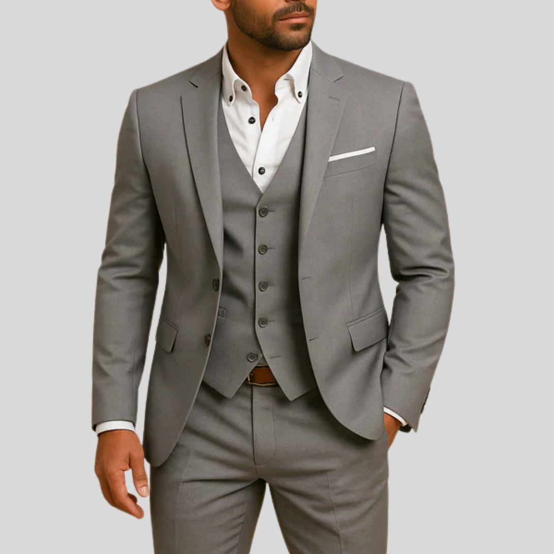 Costume 3 Pièces Slim-Fit pour Homme