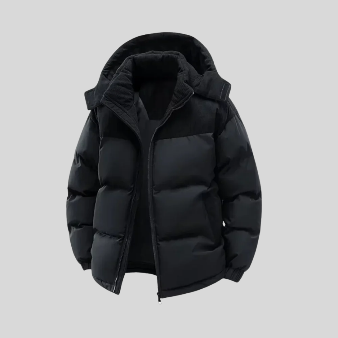 Veste d’Hiver Isolée avec Capuche pour Homme