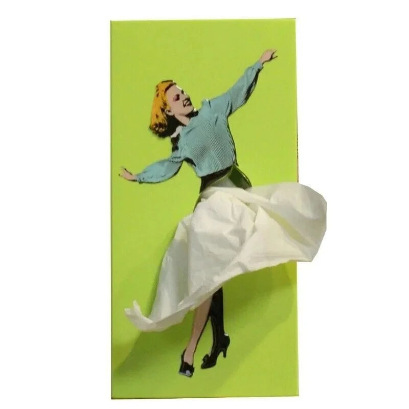 TissuChic - Distributeur de Mouchoirs Vintage avec Effet Flottant Amusant