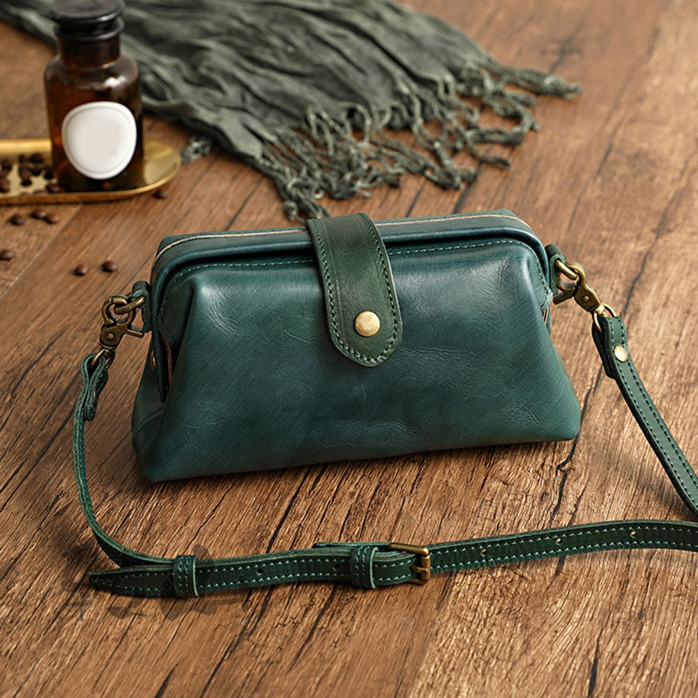 ChicCraft - Sac à Bandoulière en Cuir Premium Édition Artisanale - Élégance Vintage et Pratique