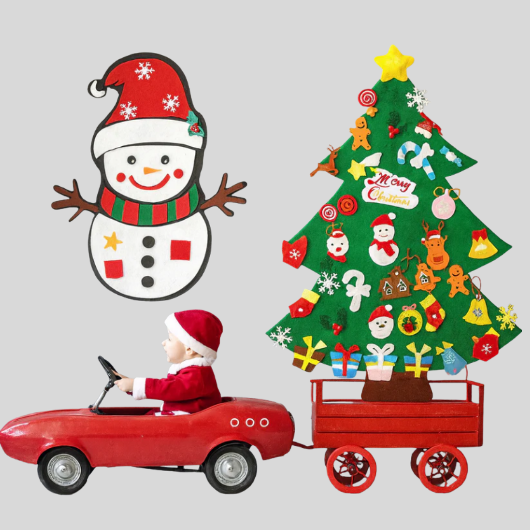 Arbre de Noël Montessori en Feutre