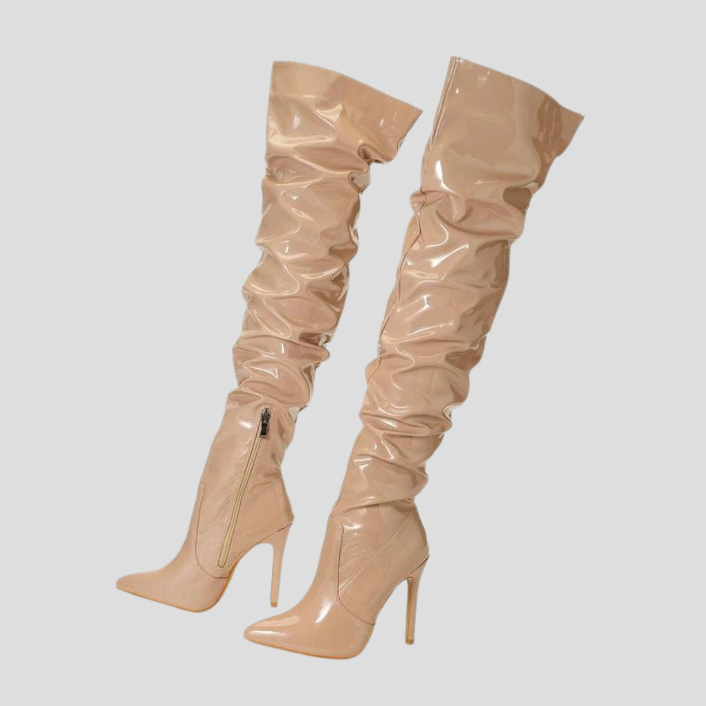 Bottes à talons de 8 cm pour femme