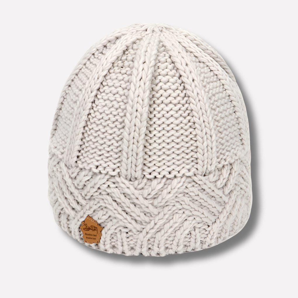 Bonnet en maille pour femme