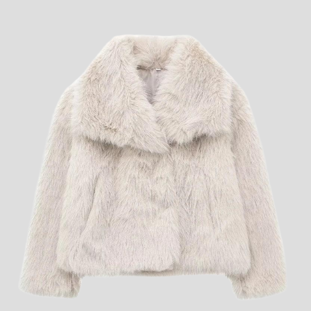 Veste en fausse fourrure pour femme