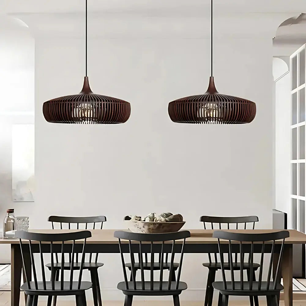 LumiereNoble - Lampe Suspendue Japandi pour une Ambiance Chaleureuse