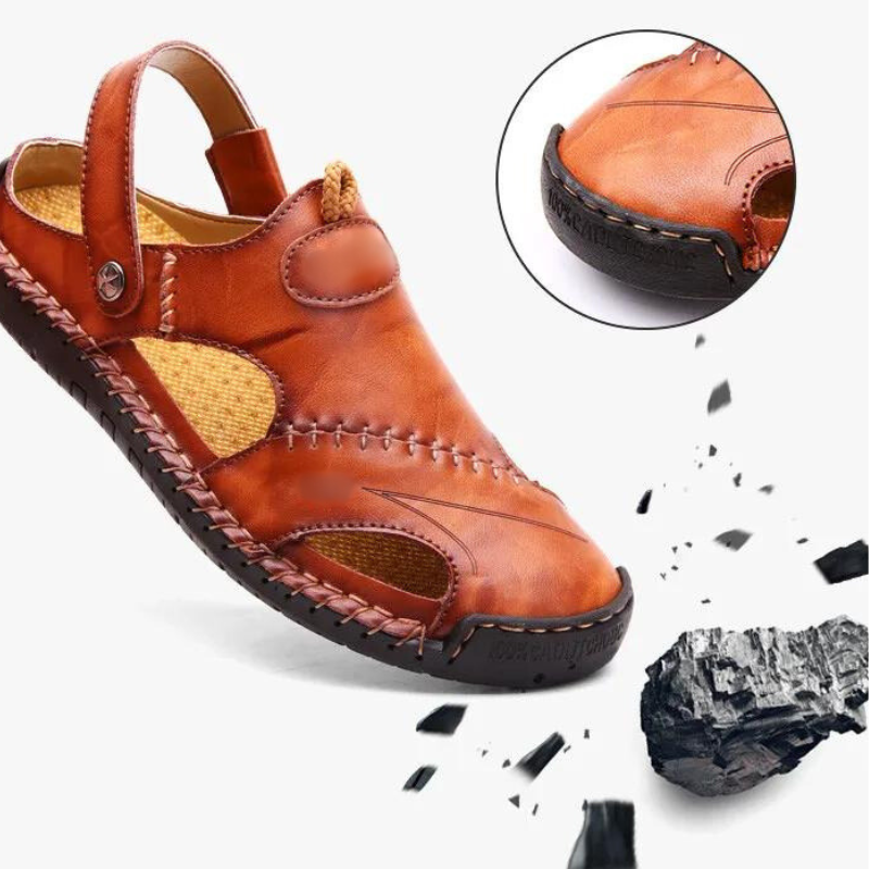 ConfortPlus - Sandales en Cuir Orthopédiques pour un Style Élevé et Durable