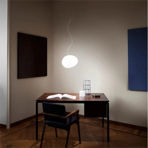 LumièreZen - Suspension en Verre Soufflé pour Une Ambiance Douce