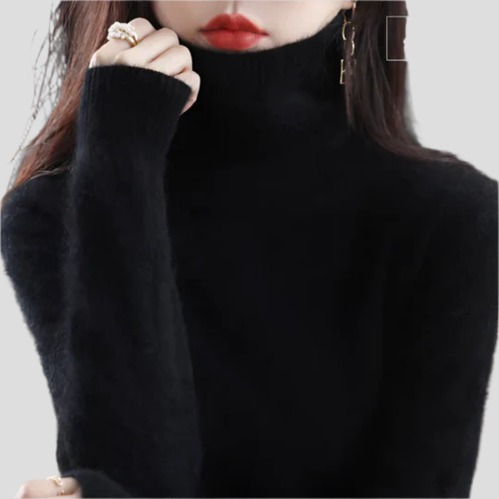 Pull à col roulé pour femme