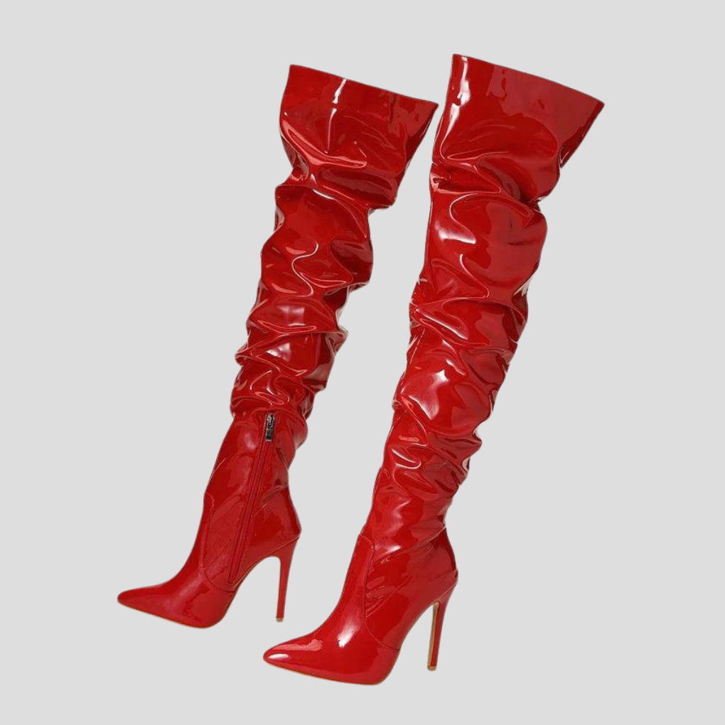 Bottes à talons de 8 cm pour femme