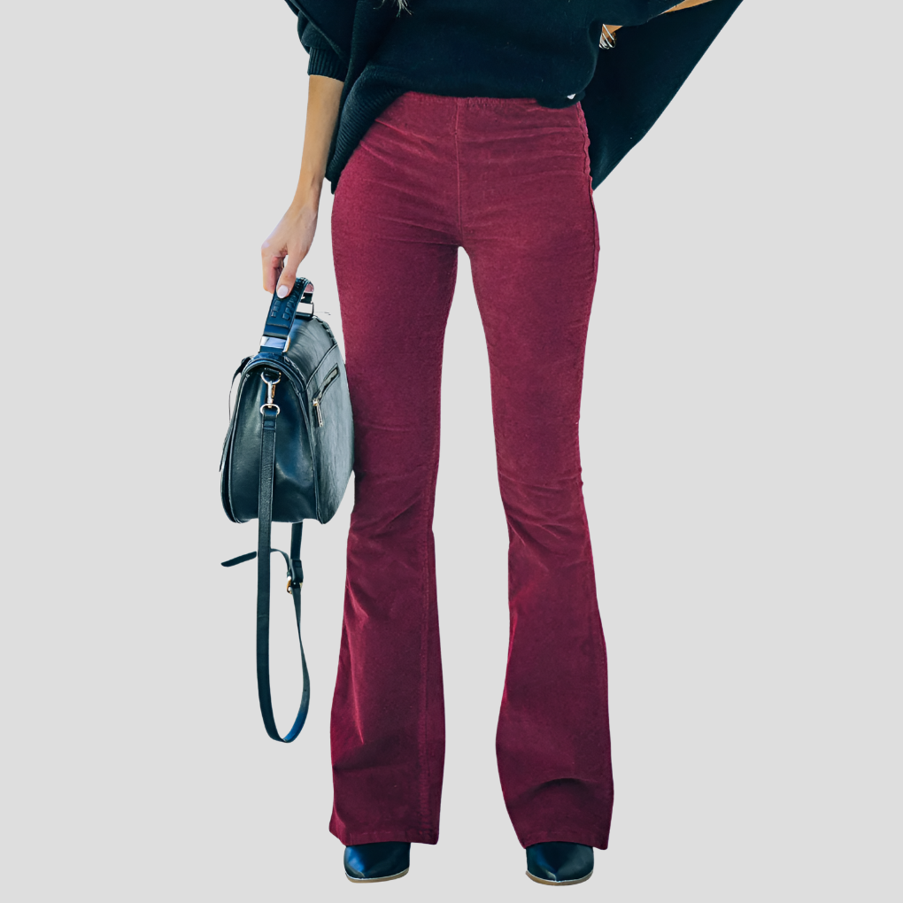 Women’s High Waist Vintage Corduroy Pants