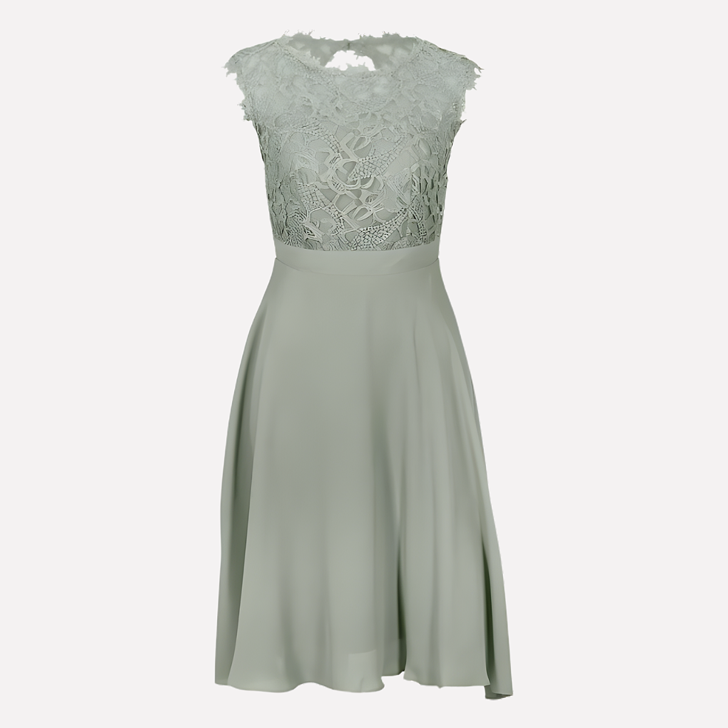 Robe courte en dentelle pour femme