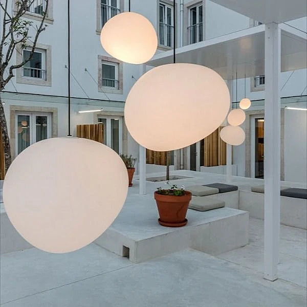 LumièreZen - Suspension en Verre Soufflé pour Une Ambiance Douce