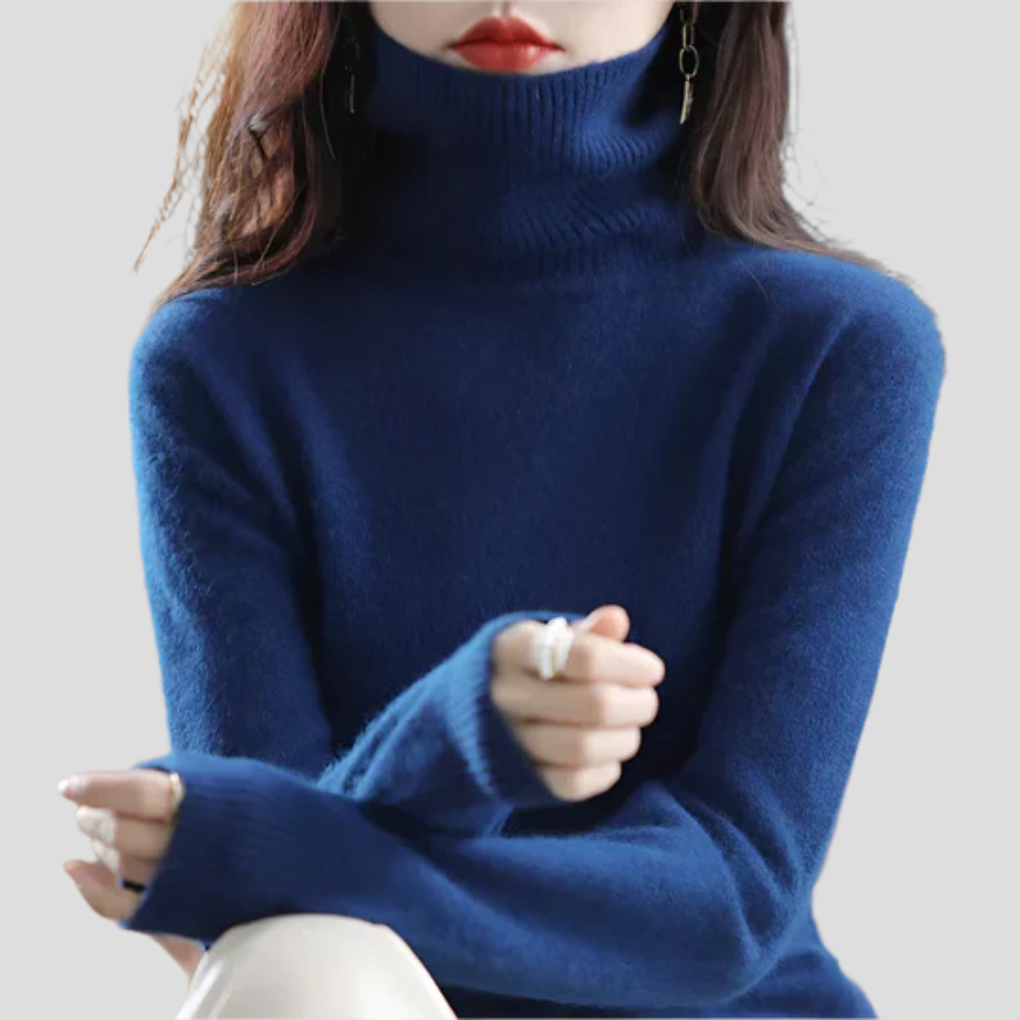 Pull à col roulé pour femme