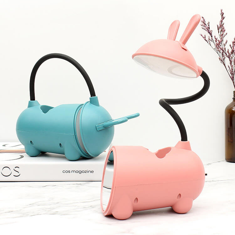 LumiStylish - Lampe de Bureau LED Tactile en Forme de Lapin pour Stylish Workspace