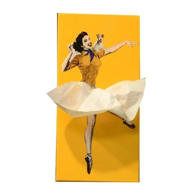 TissuChic - Distributeur de Mouchoirs Vintage avec Effet Flottant Amusant