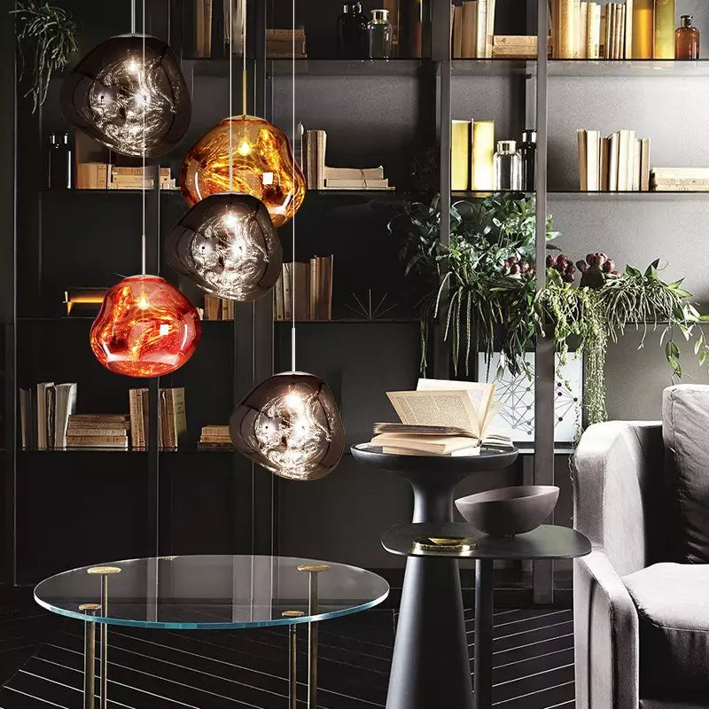 Lumière Fondante - Lampe Suspendue Designer Chic et Artistique
