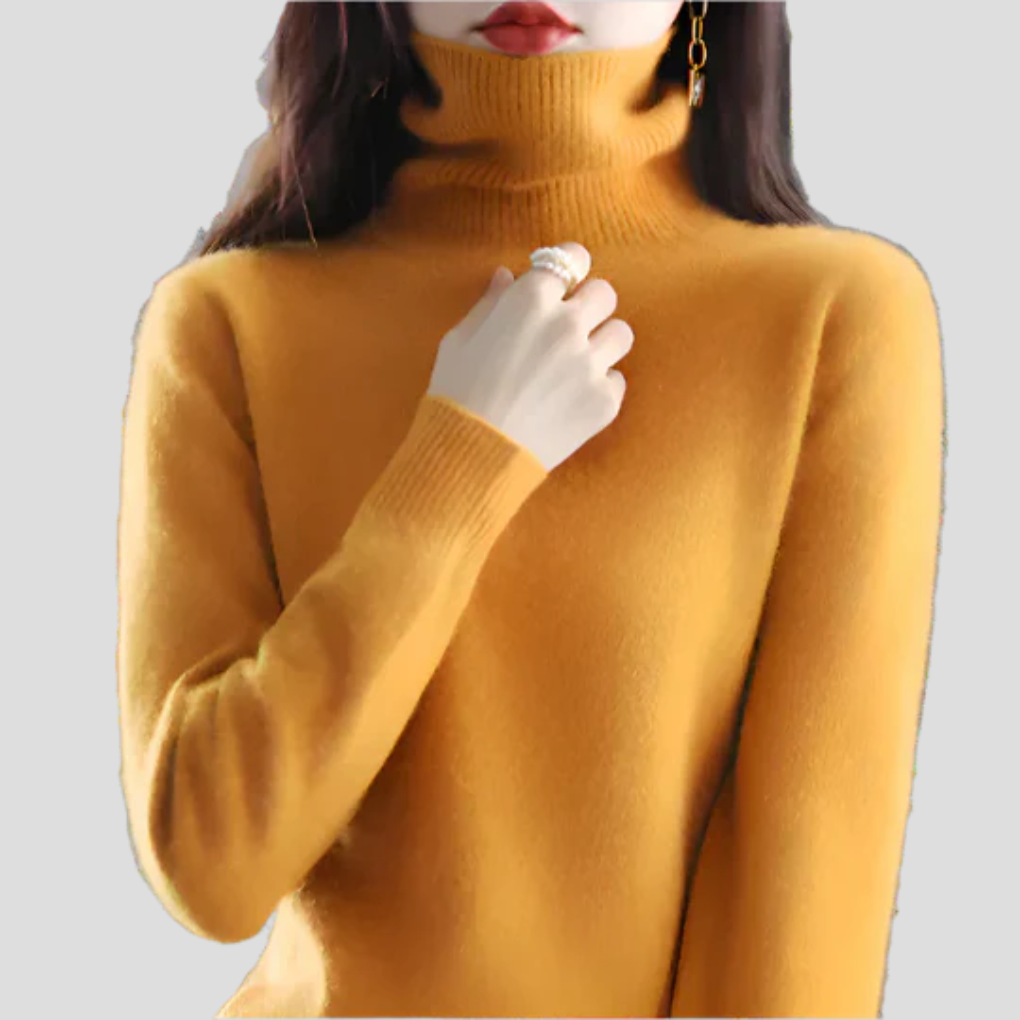 Pull à col roulé pour femme