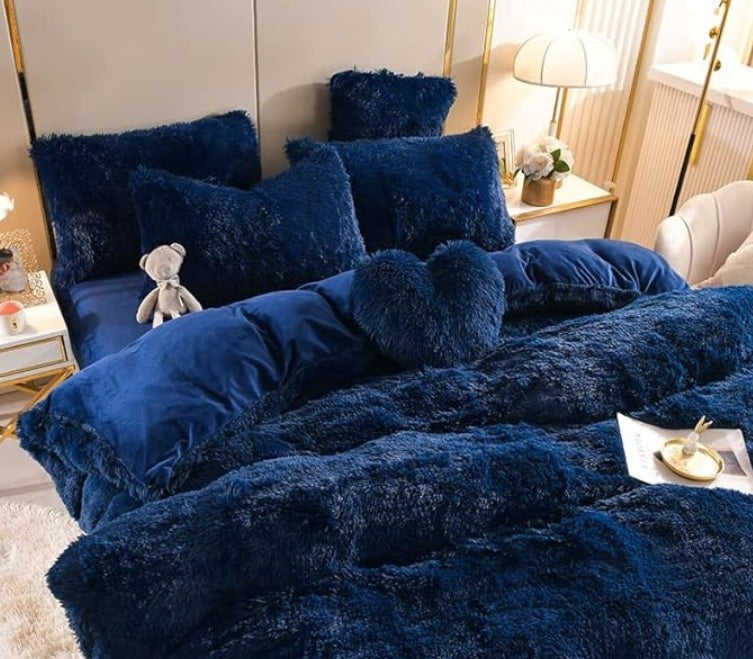 Set (5 pièces) Couvertures Hivernales en Molleton Microfibre Douce