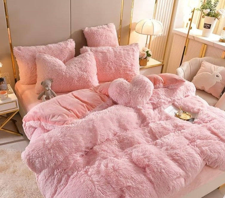 Set (5 pièces) Couvertures Hivernales en Molleton Microfibre Douce
