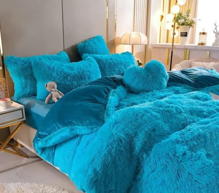 Set (5 pièces) Couvertures Hivernales en Molleton Microfibre Douce