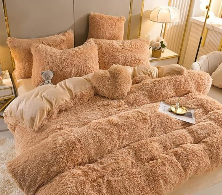 Set (5 pièces) Couvertures Hivernales en Molleton Microfibre Douce