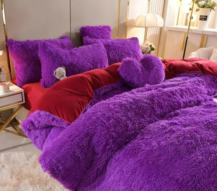 Set (5 pièces) Couvertures Hivernales en Molleton Microfibre Douce