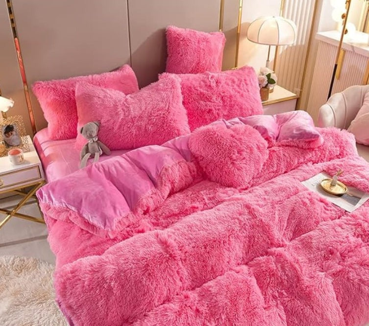 Set (5 pièces) Couvertures Hivernales en Molleton Microfibre Douce