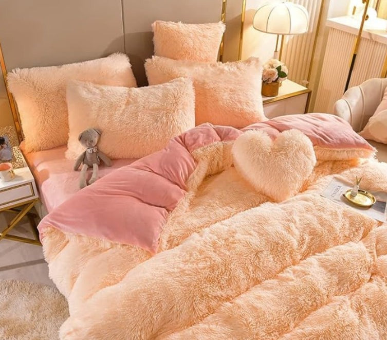 Set (5 pièces) Couvertures Hivernales en Molleton Microfibre Douce