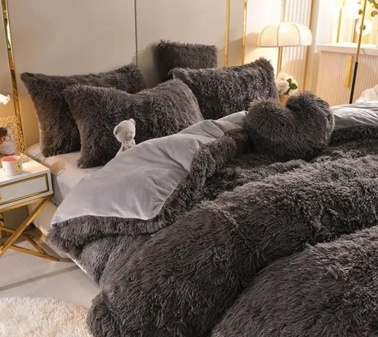Set (5 pièces) Couvertures Hivernales en Molleton Microfibre Douce