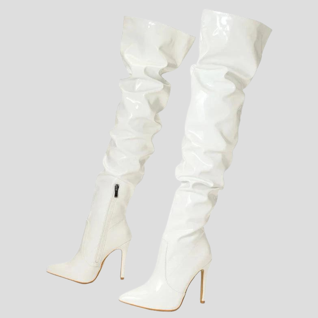 Bottes à talons de 8 cm pour femme