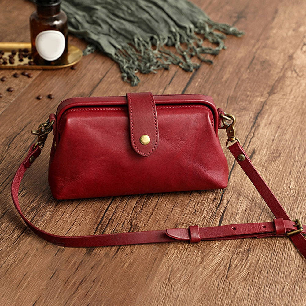 ChicCraft - Sac à Bandoulière en Cuir Premium Édition Artisanale - Élégance Vintage et Pratique