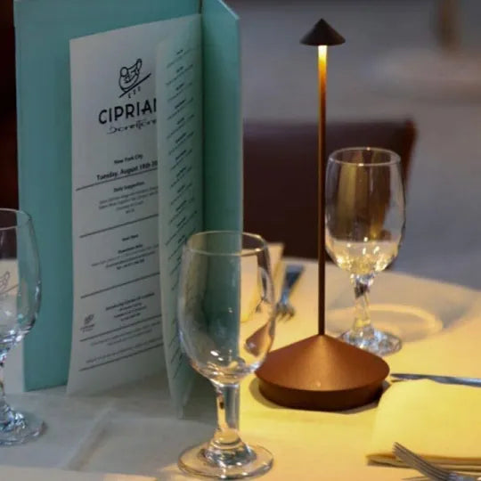 Salume - Lampe de Table LED Minimaliste | Éclairage Sans Fil, Étanche et Dimmable