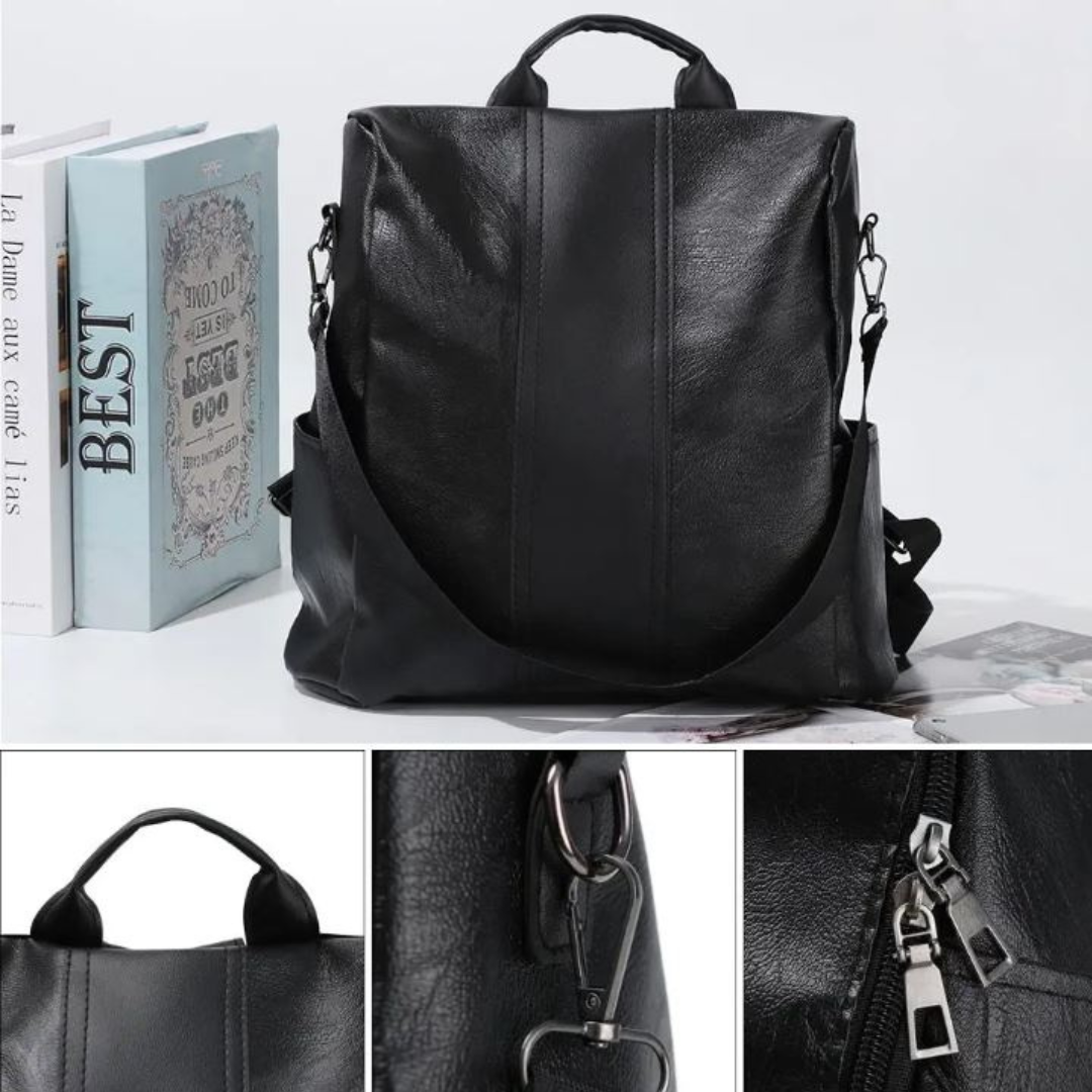 StylishSafe - Sac à dos Anti-Dérobement en Cuir