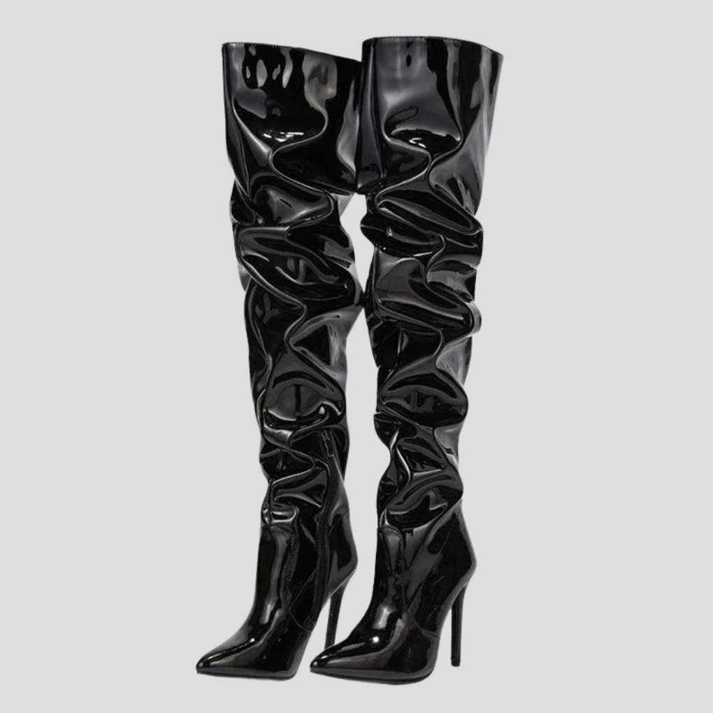 Bottes à talons de 8 cm pour femme