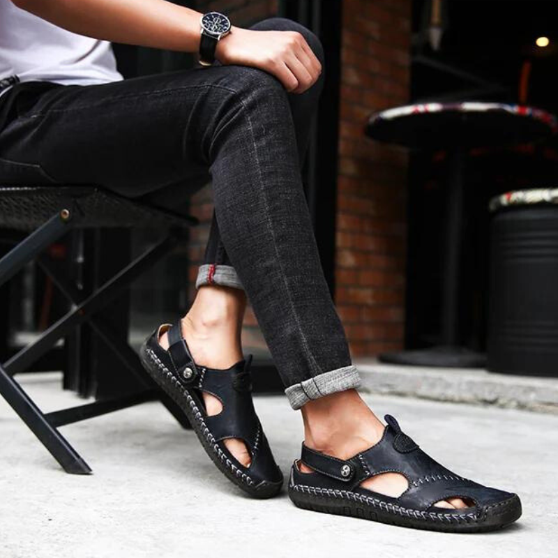 ConfortPlus - Sandales en Cuir Orthopédiques pour un Style Élevé et Durable