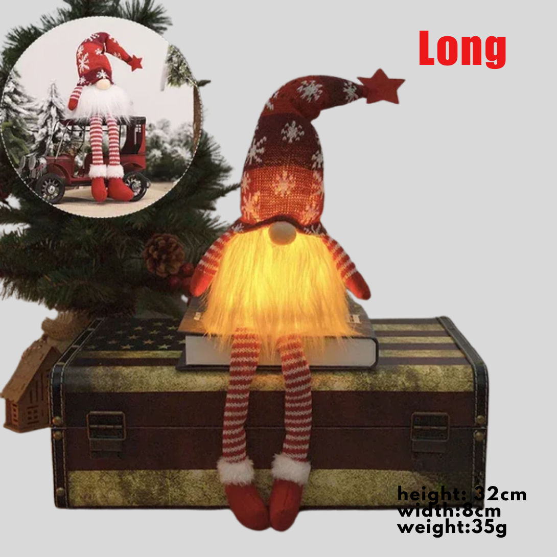 Ornements de Gnomes en Poupée Sans Visage LED